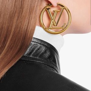 LV gold earrings